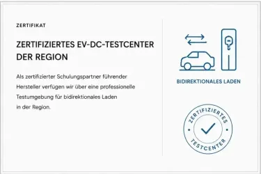Zertifiziertes EV-DC-Testcenter der Region